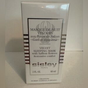 Sisley Velvet Sleeping Mask with Saffron Flowers 2 oz. - New/Sealed